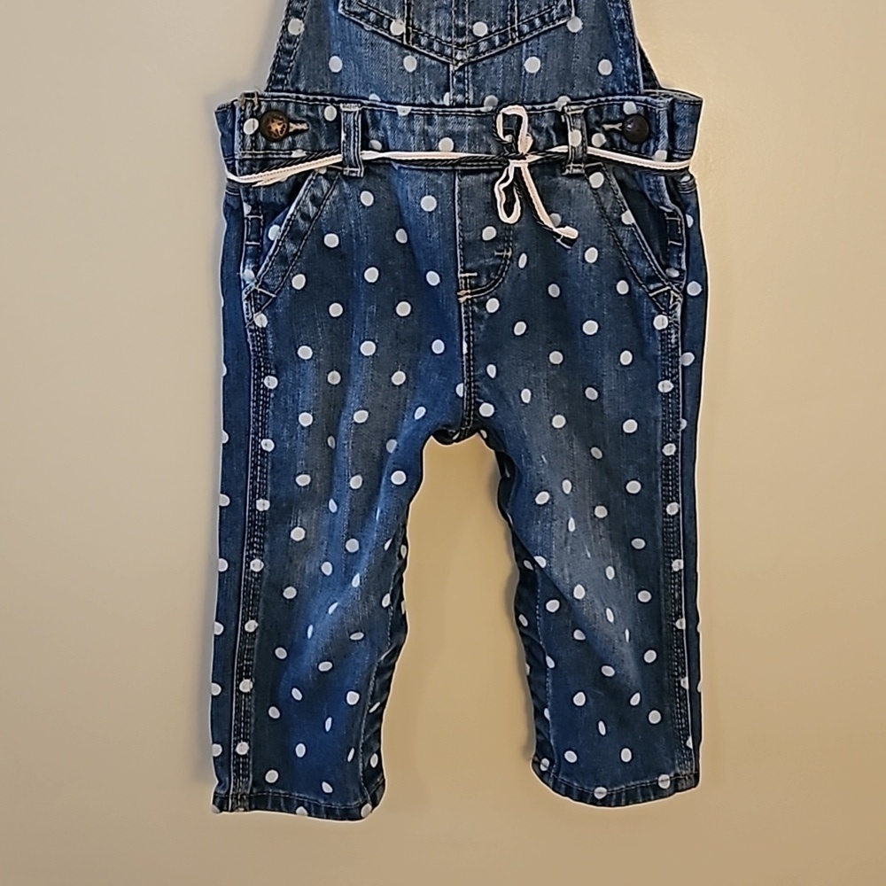 VTG OshKosh B’gosh Polka Dot Denim Overalls - Picture 5 of 9